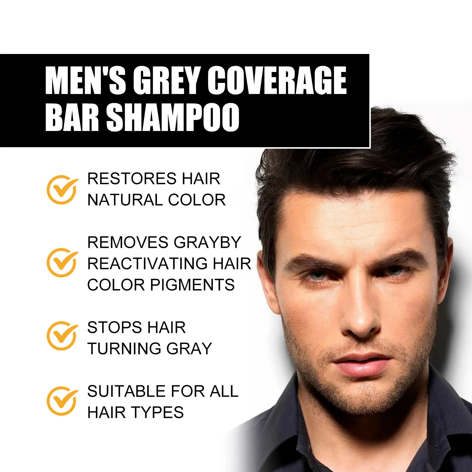 VeroShade™ Solid Shampoo Bar — Instantly Hide Greys and Unlock Youthful, Vibrant Hair