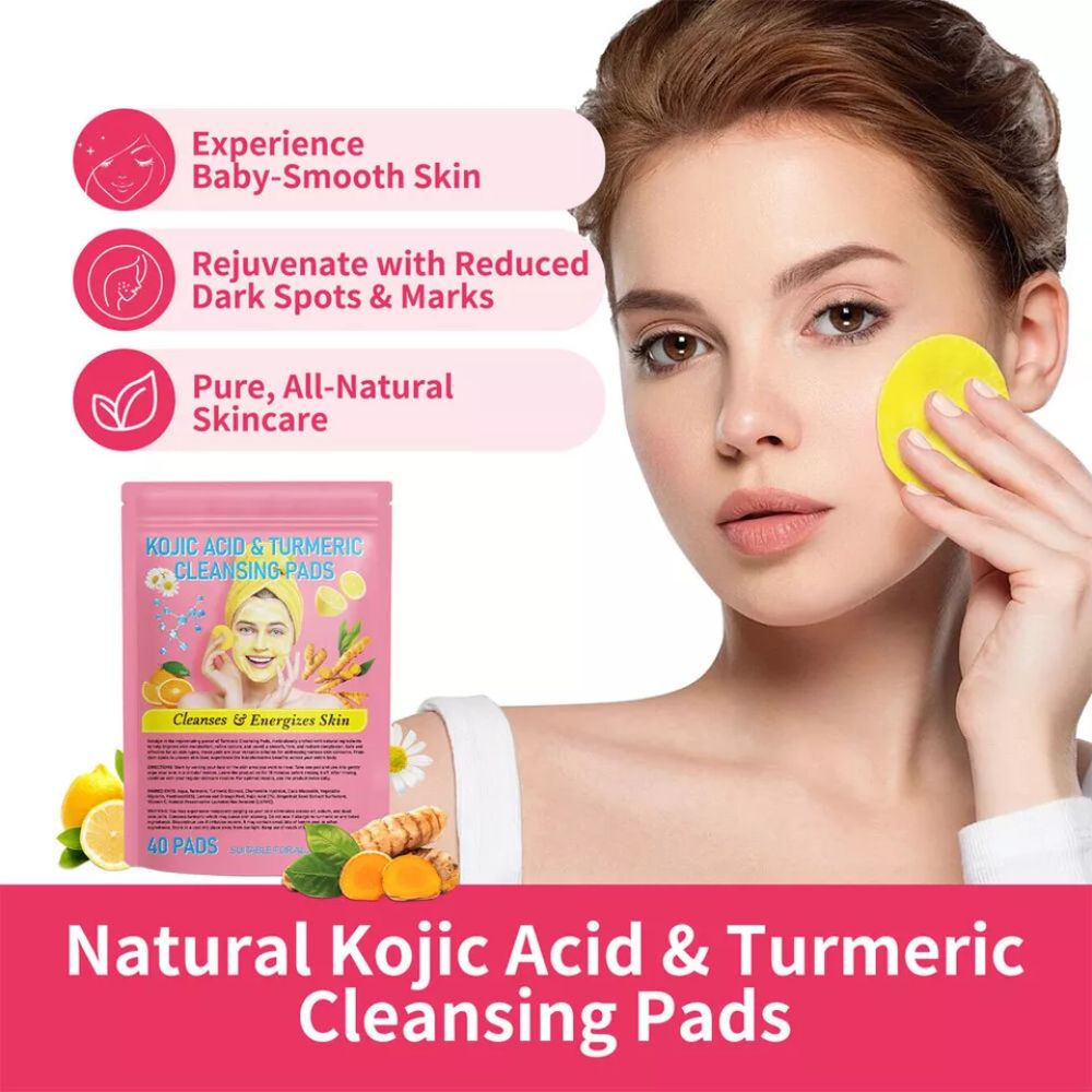 TurmLuxe Radiance™ Cleansing Pads — Reveal Radiant, Spot-Free Skin That Shines with Confidence