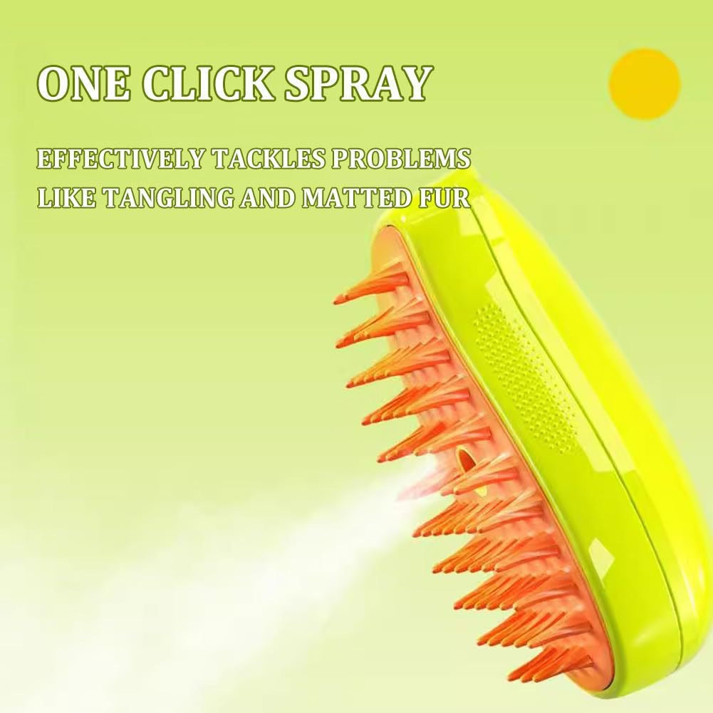Brosse à vapeur électrique pour animaux de compagnie avec peigne de massage et spray (1+1 GRATUIT AUJOURD'HUI !)