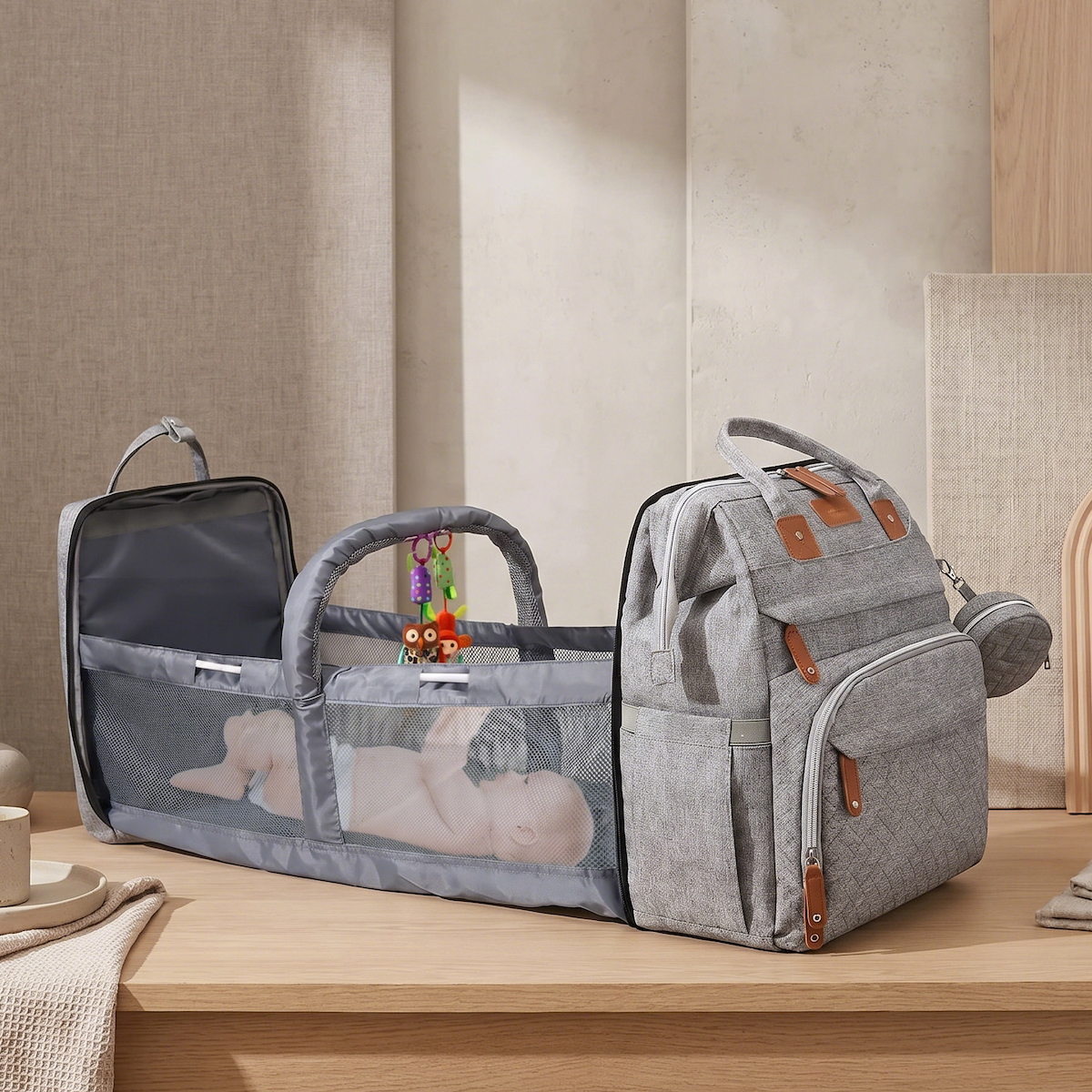 AuraNest™ — Effortless Control and Calm for Every Baby Adventure