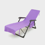 ShoreEase™ Sun Lounger Towel — Escape Sand Hassles with Instant Dry Comfort and Secure Storage