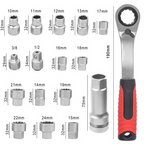Rigidor™ 17-Piece Through-Socket Set — Conquer Tight Spaces and Crush Tough Repairs Without Struggle