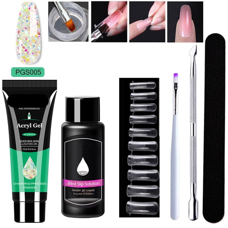 LustraVibe™ Nail Art 7-Piece Set — Salon-Quality Nails That Shine, Flex, and Protect Your Natural Beauty for Weeks