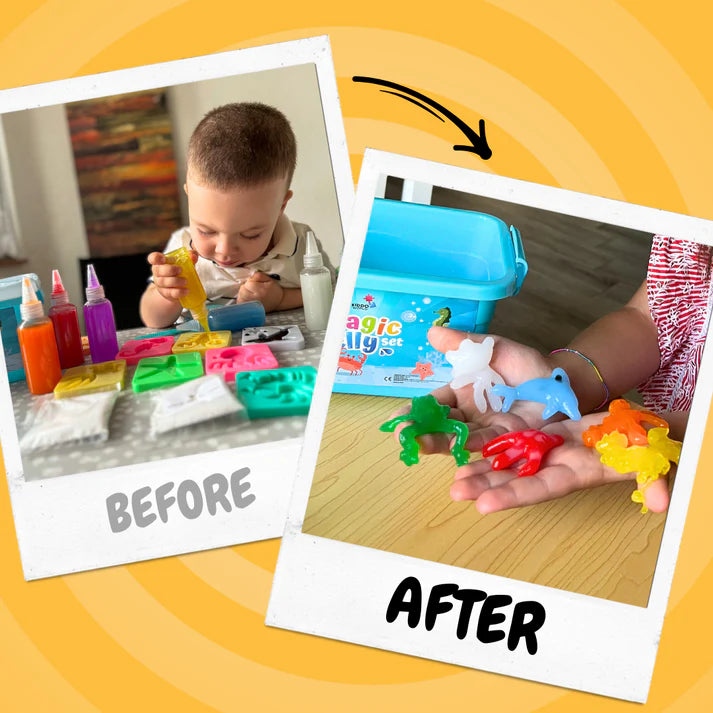 RambleJelly™ — Ignite Your Child’s Creativity with Safe, Squishy STEM Fun (4 colors/Set)