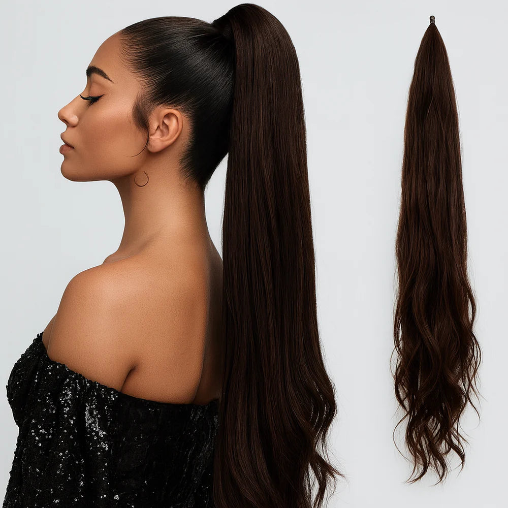 SilkAura™ Ponytail Extension — Unlock Instant Volume and All-Day Glam Confidence