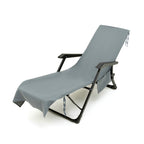 ShoreEase™ Sun Lounger Towel — Escape Sand Hassles with Instant Dry Comfort and Secure Storage