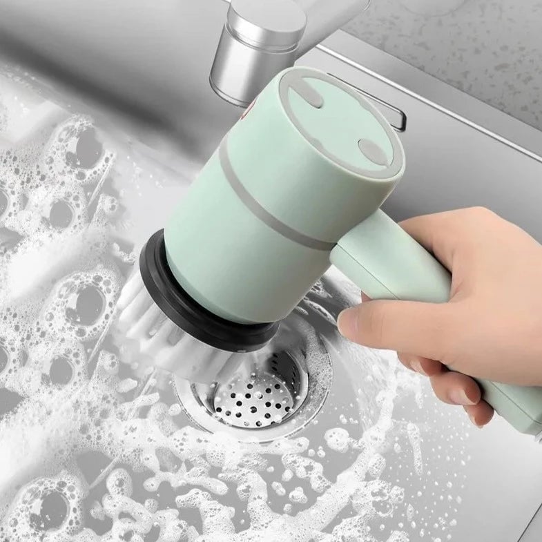 Brosse de nettoyage électrique Brosse à vaisselle 