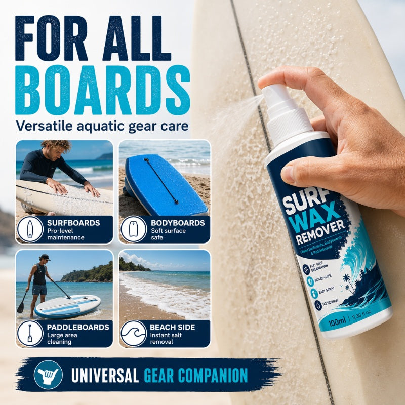 AquaShine™ Wax Remover Spray — Instantly Restore Your Board’s Grip and Shine for Unstoppable Waves