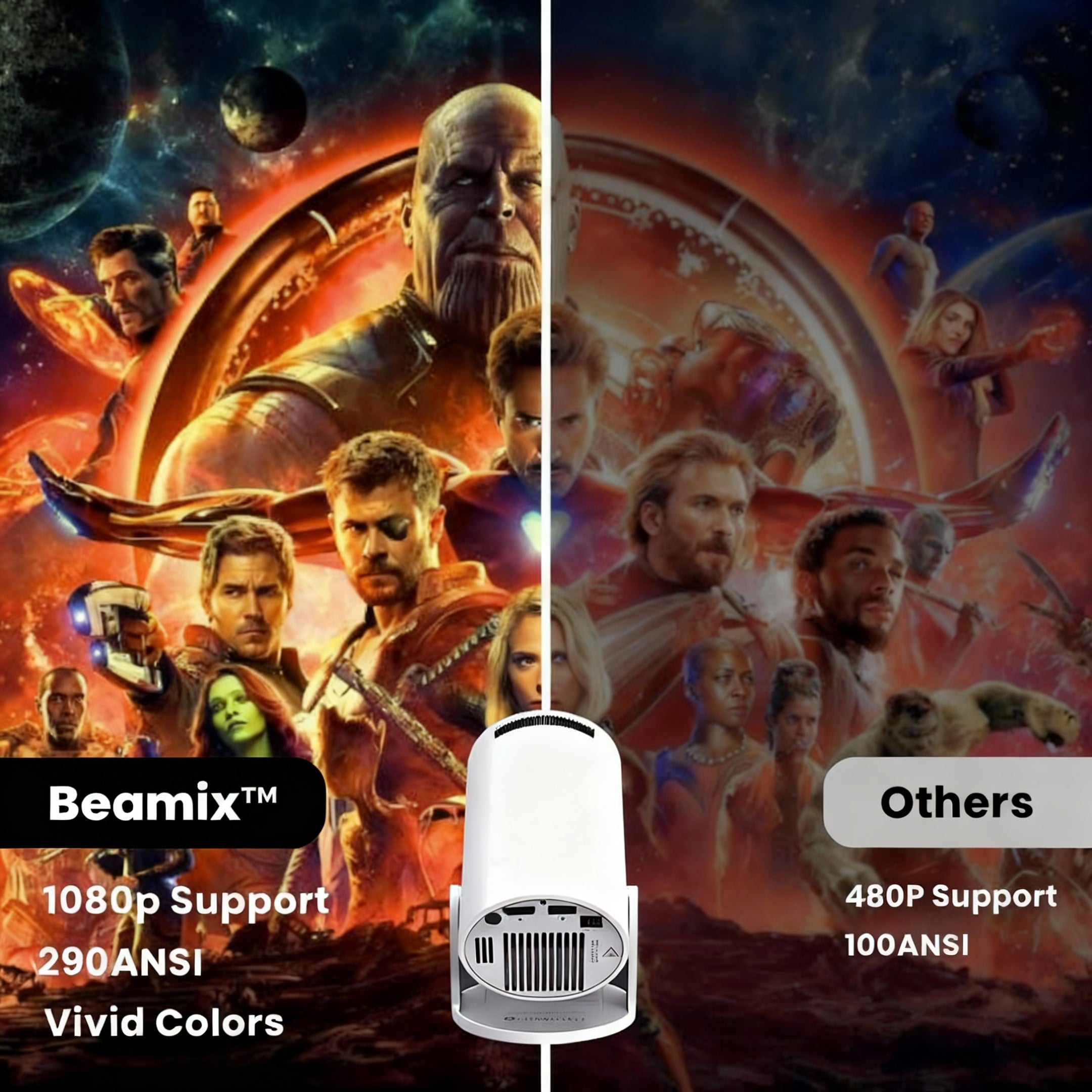 Massive 130" Projector™ — Escape Into Jaw-Dropping Cinema Anywhere You Go