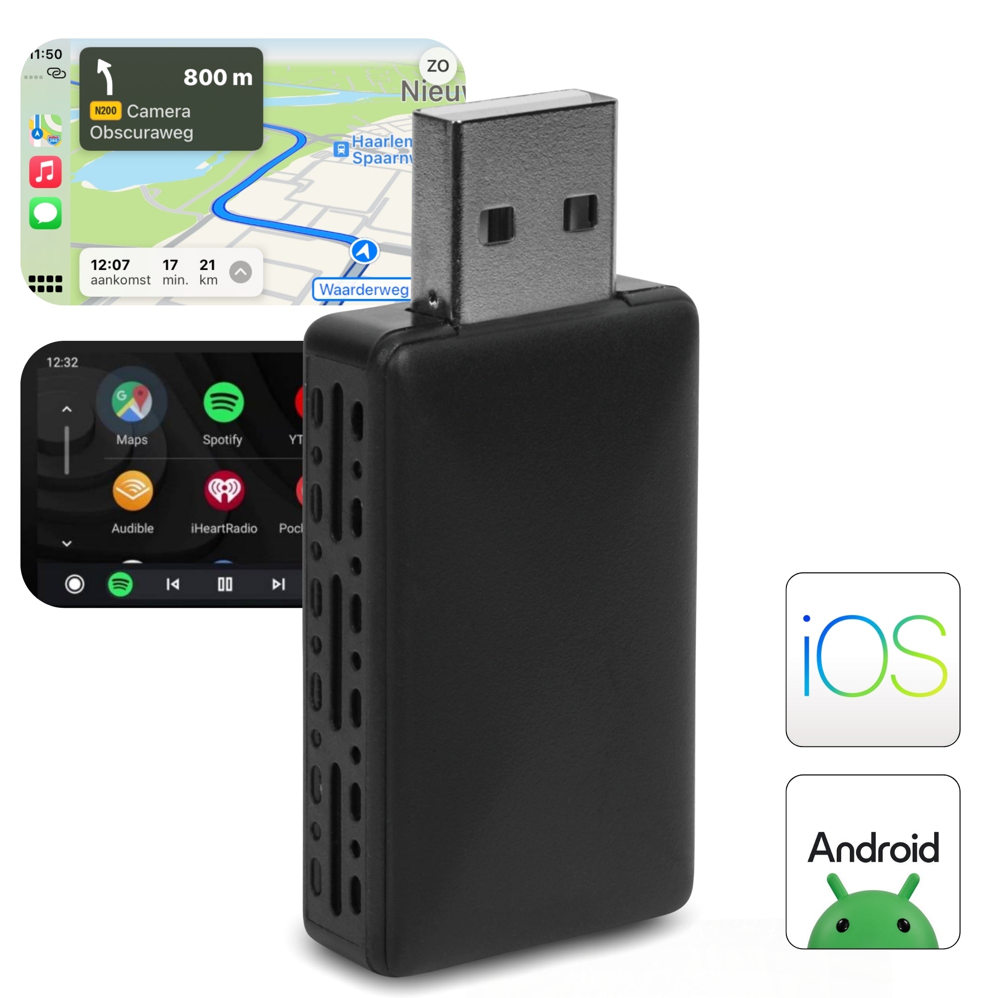 Connectra™ Wireless Car Adapter — Enjoy Total Freedom with Effortless, Hands-Free Driving Control