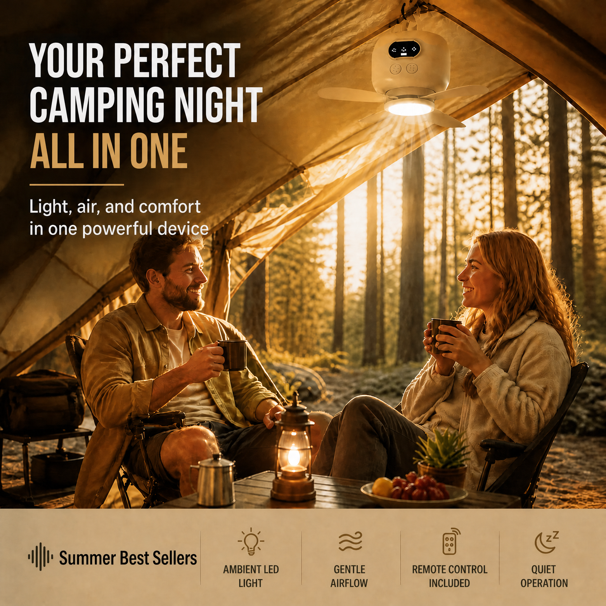 GlideAir™ — Instantly Refresh Any Space with Cool Breeze and Inviting Light