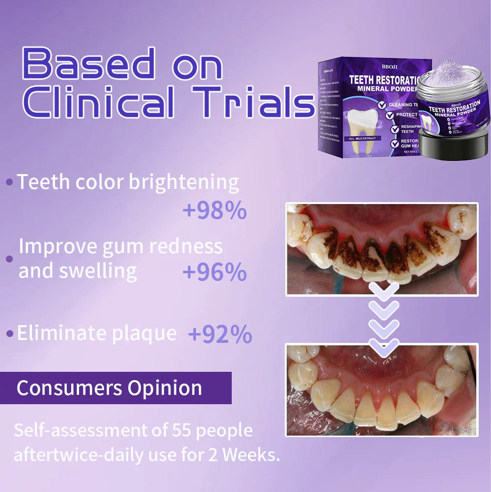 LuxSmile™ Teeth Renewal Mineral Powder — Transform Your Smile with Radiant, Pain-Free Confidence Every Day