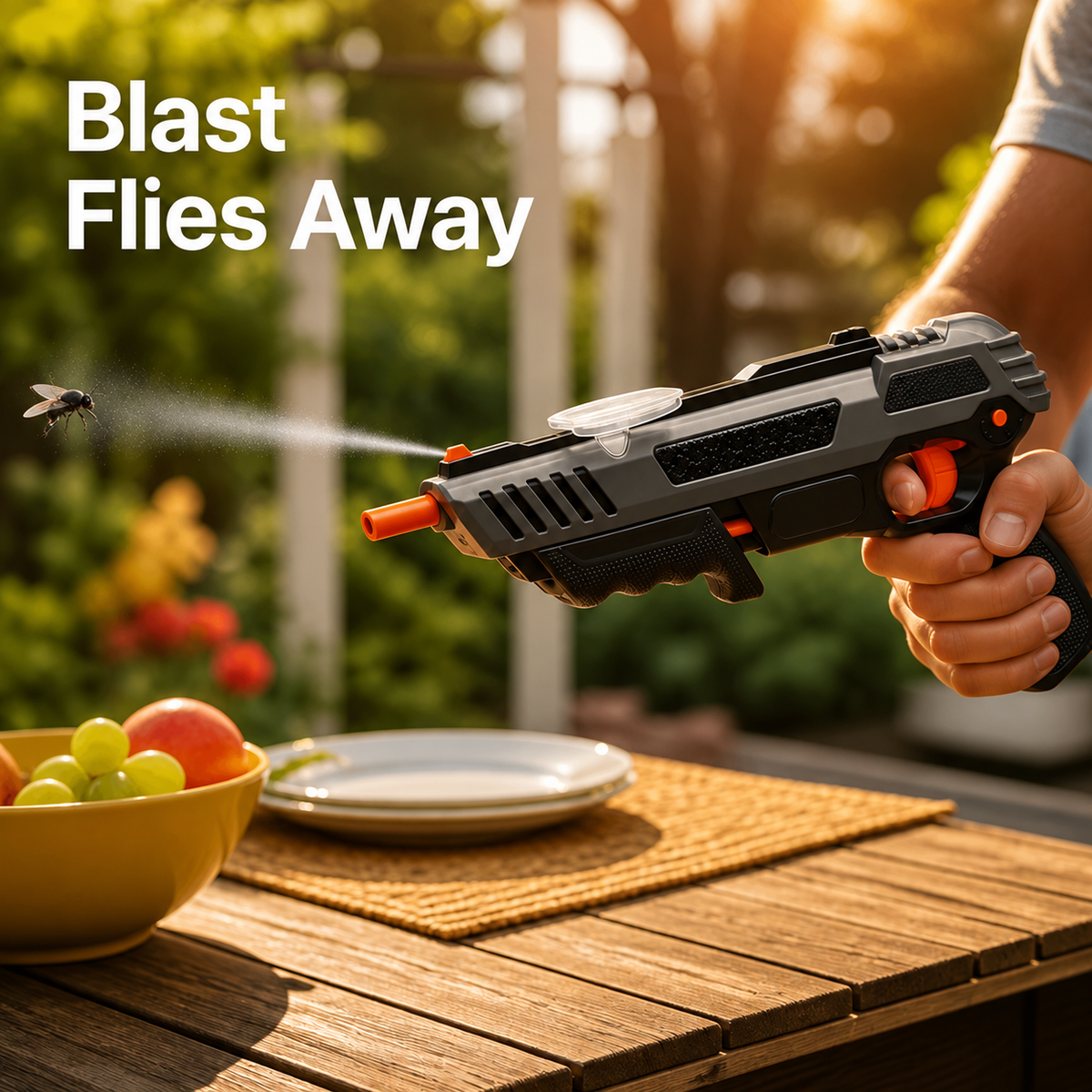 SaltSlinger™ — Take Back Your Home with Safe, Salt-Powered Fly Blasts