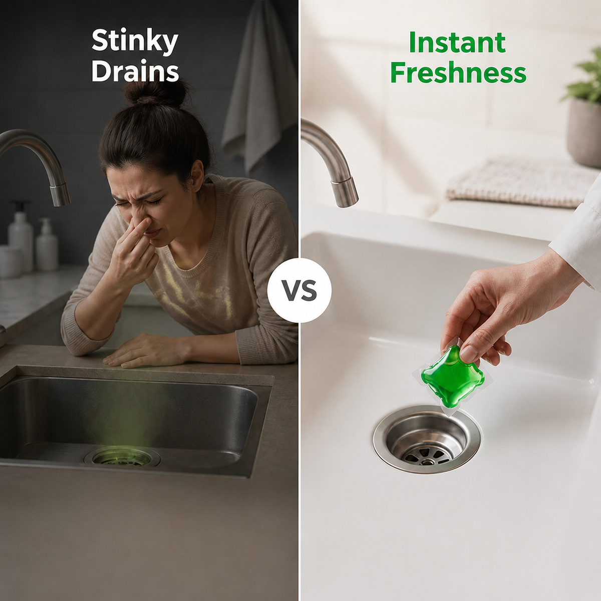 PureMist™ Drain Pods — Banish Stink Instantly for a Home You’re Proud to Invite Into
