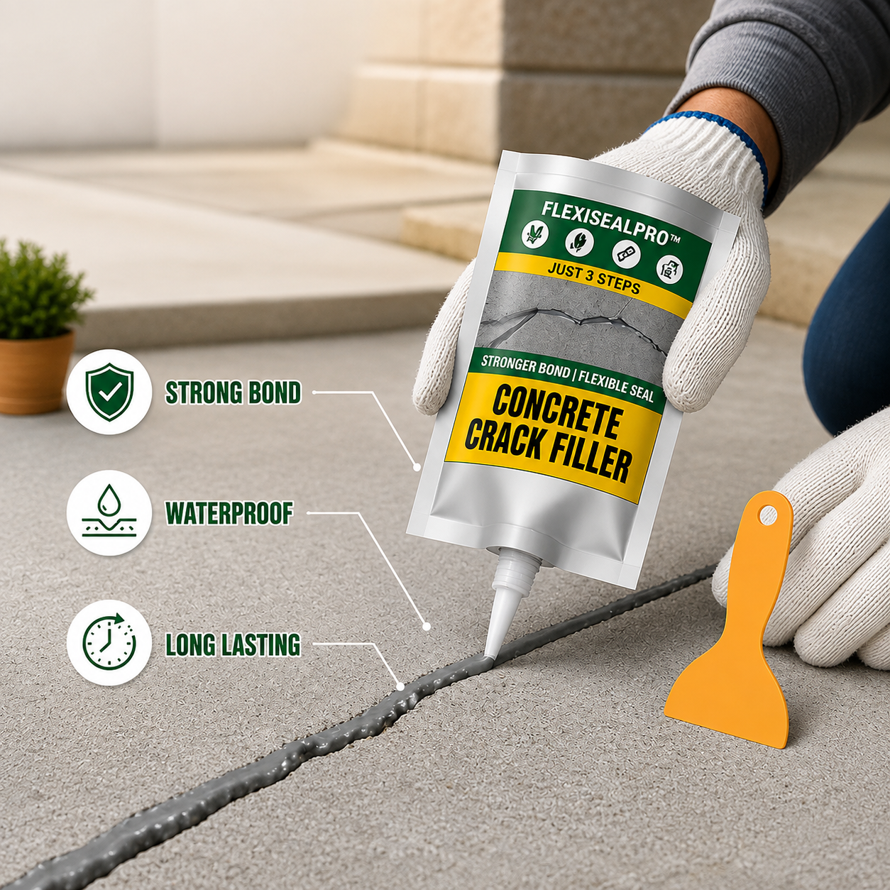 Crackora™ — Lock in Lifetime Concrete Strength and Beat Cracks for Good