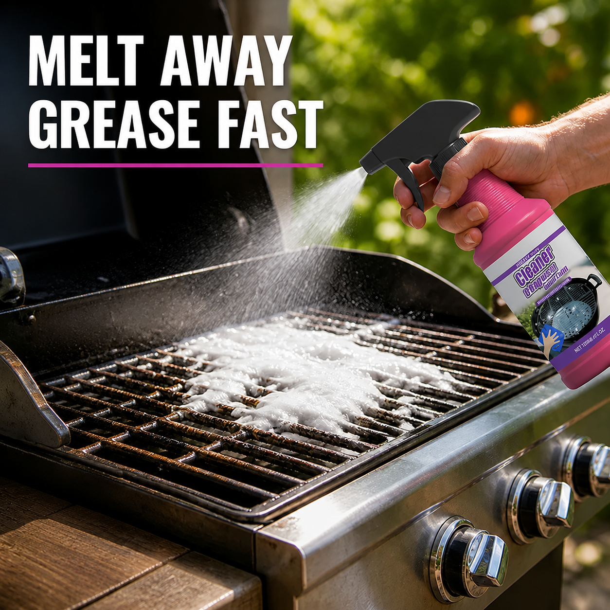 GrillForce™ Heavy-Duty Degreaser — Melt Away Grease Fast for a Grill That Wows Every Time
