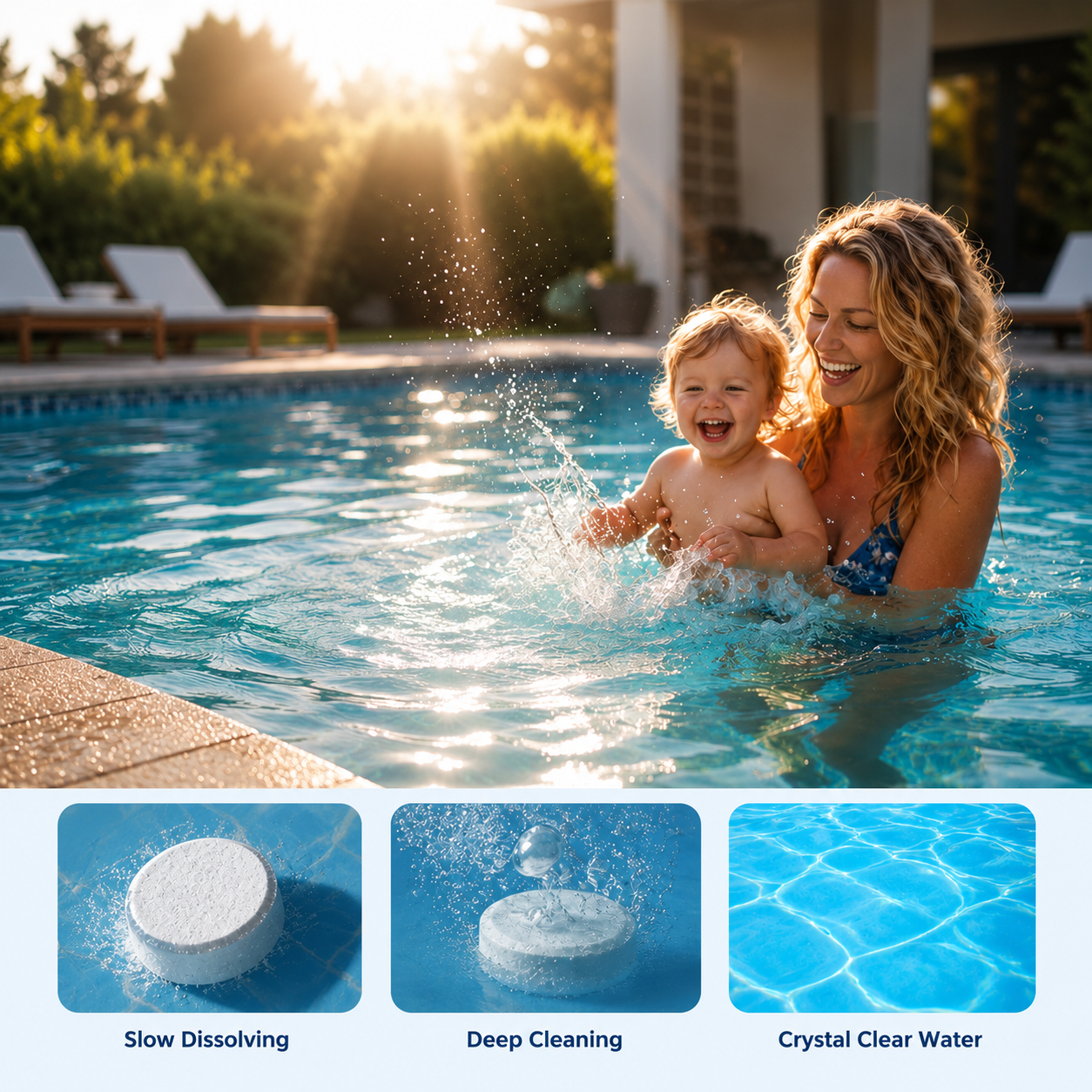 PureBrite™ Pool Cleaning Tablets — Unlock Crystal-Clear Water and Effortless Pool Bliss Every Day