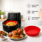 FlexiChef™ Silicone Air Fryer Liner — Slash Cleanup Time and Enjoy Perfectly Crisp, Healthy Meals Every Day