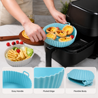 FlexiChef™ Silicone Air Fryer Liner — Slash Cleanup Time and Enjoy Perfectly Crisp, Healthy Meals Every Day