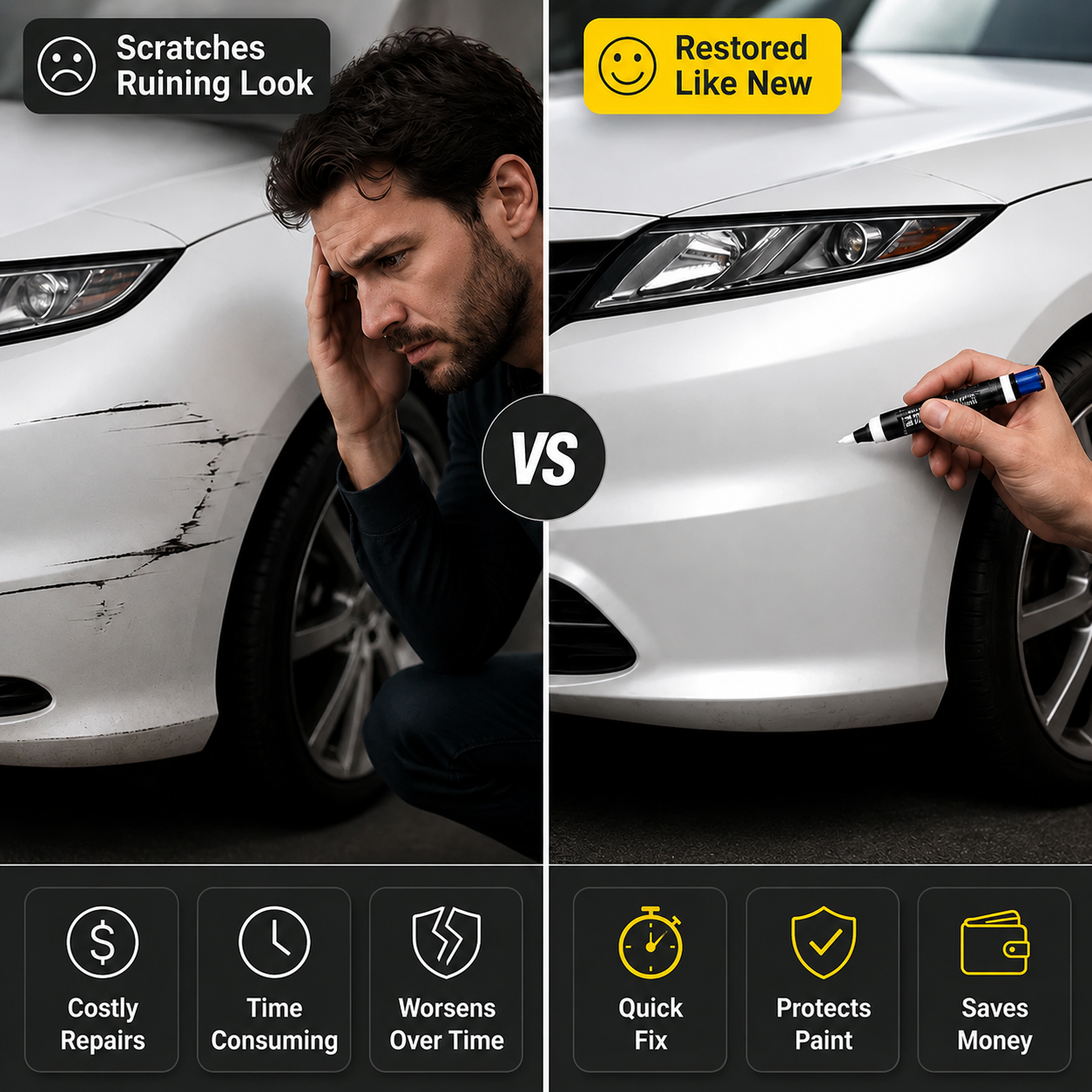 RevitaTouch™ Scratch Repair Pen — Instantly Restore Your Car’s Showroom Shine and Vanish Flaws for Good