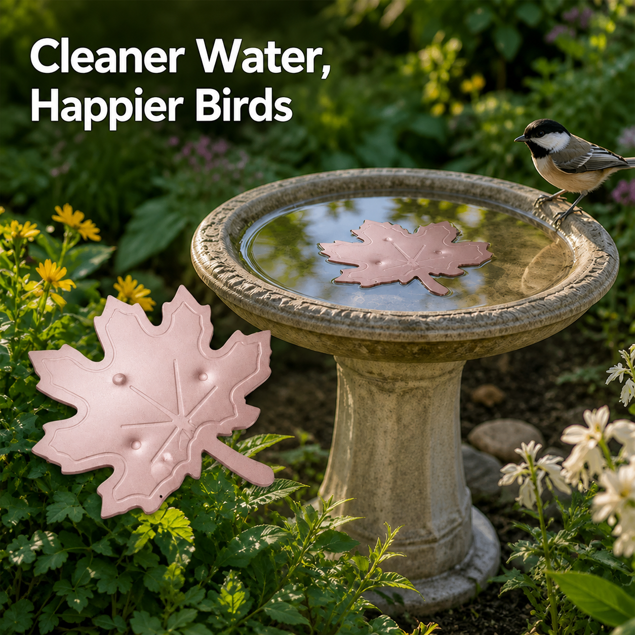 AquaLeaf™ — Keep Your Bird Bath Sparkling Fresh and Irresistibly Clean Without Lifting a Finger