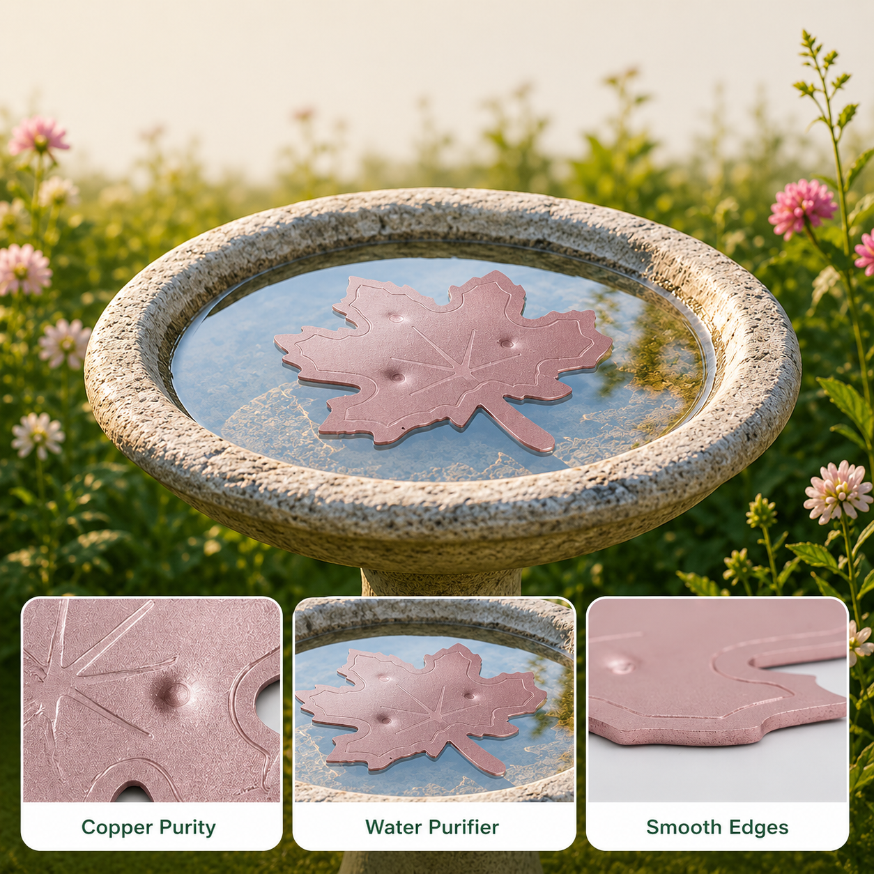 AquaLeaf™ — Keep Your Bird Bath Sparkling Fresh and Irresistibly Clean Without Lifting a Finger