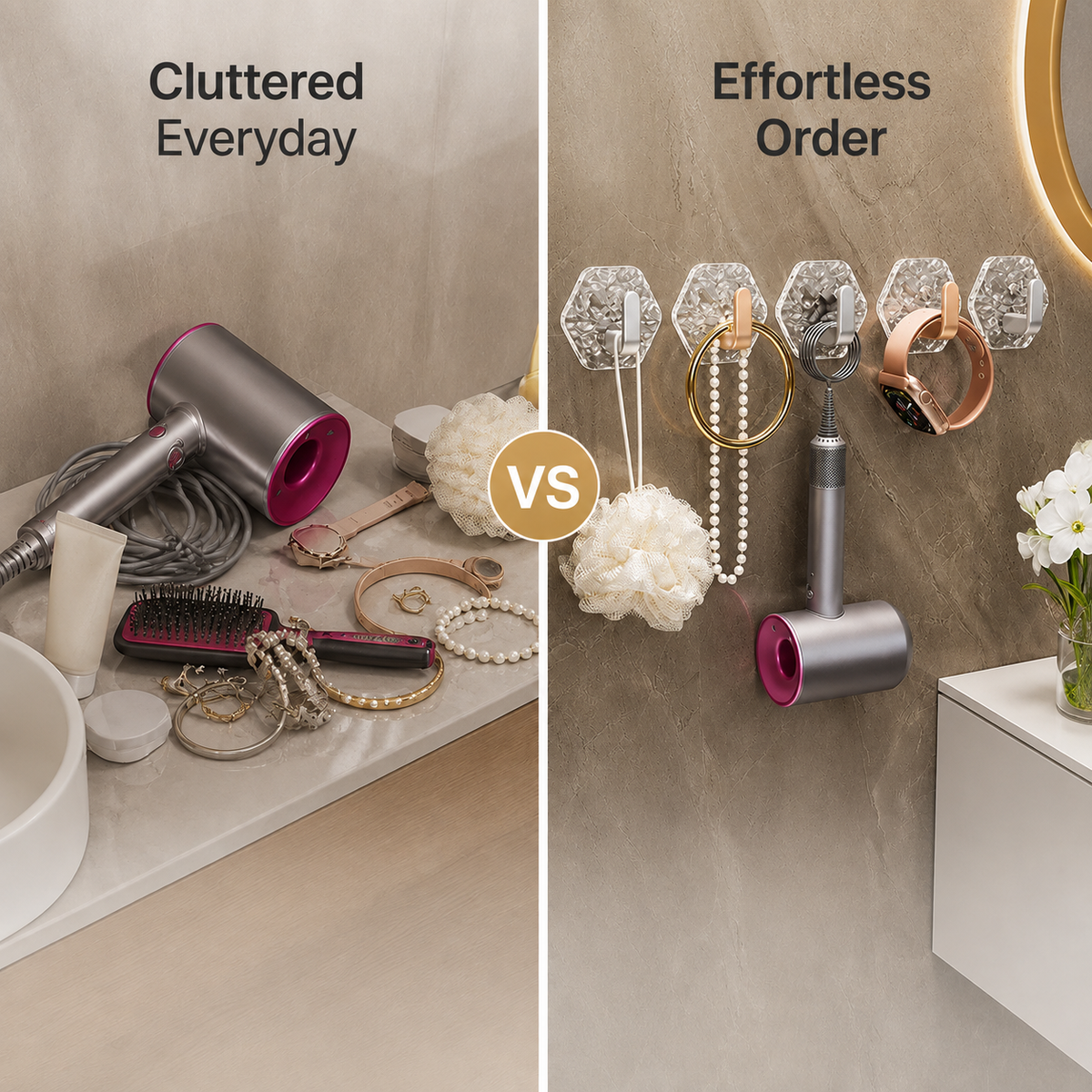 VeloraGrip™ — Effortless Wall Order That Holds Tight Without a Trace