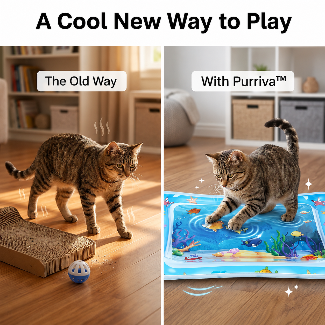 Purriva™ — Captivates Playful Cats with Soothing, Cool Comfort That Sparks Pure Joy