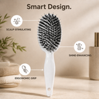 LuxeSilk™ Paddle Brush — Effortless Smoothness That Makes Your Hair Shine With Confidence