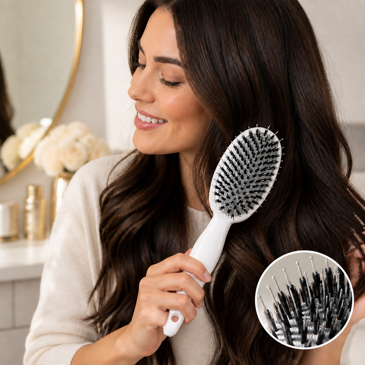 LuxeSilk™ Paddle Brush — Effortless Smoothness That Makes Your Hair Shine With Confidence