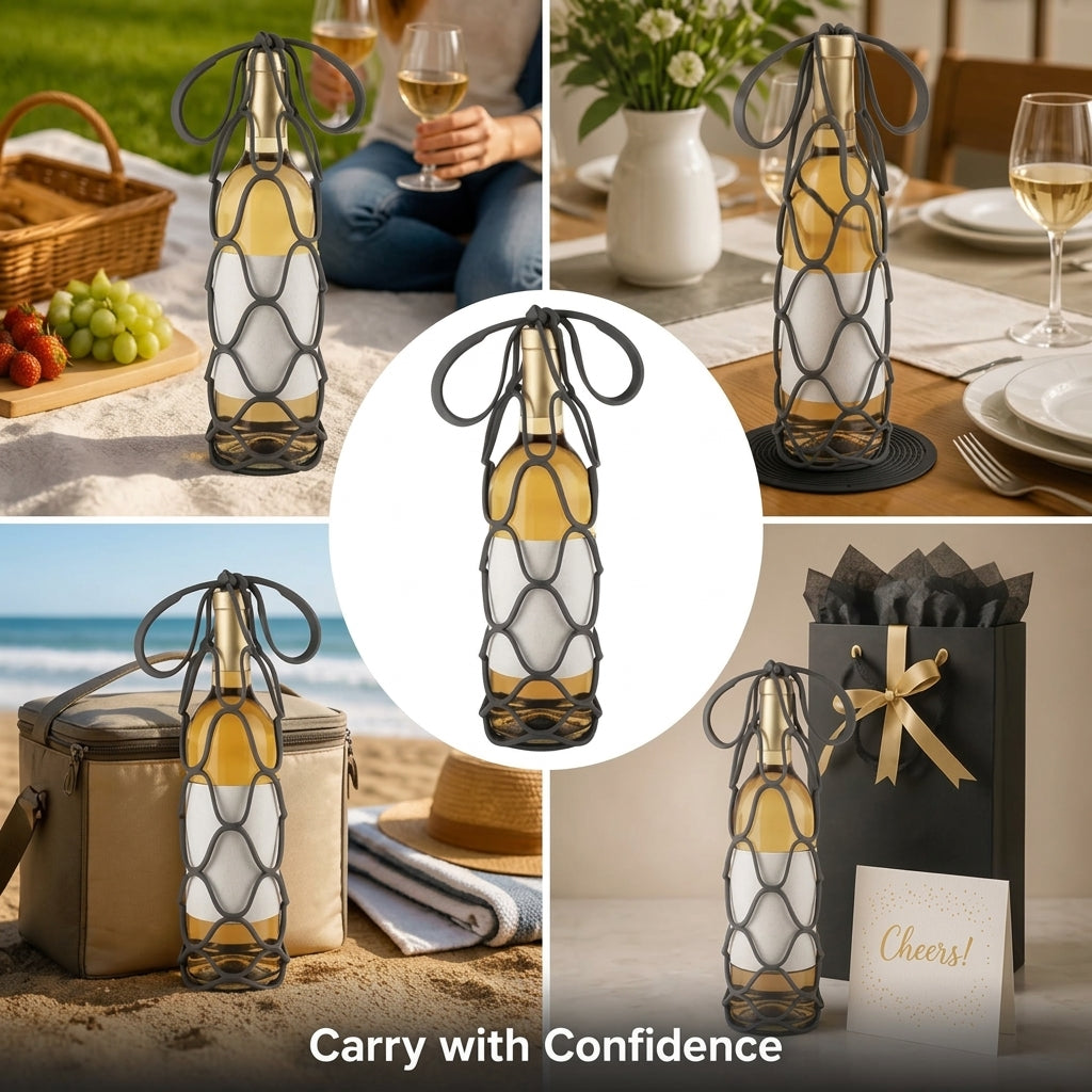SipGuard™ — Carry Every Bottle Safely with Easy, Stress-Free Confidence