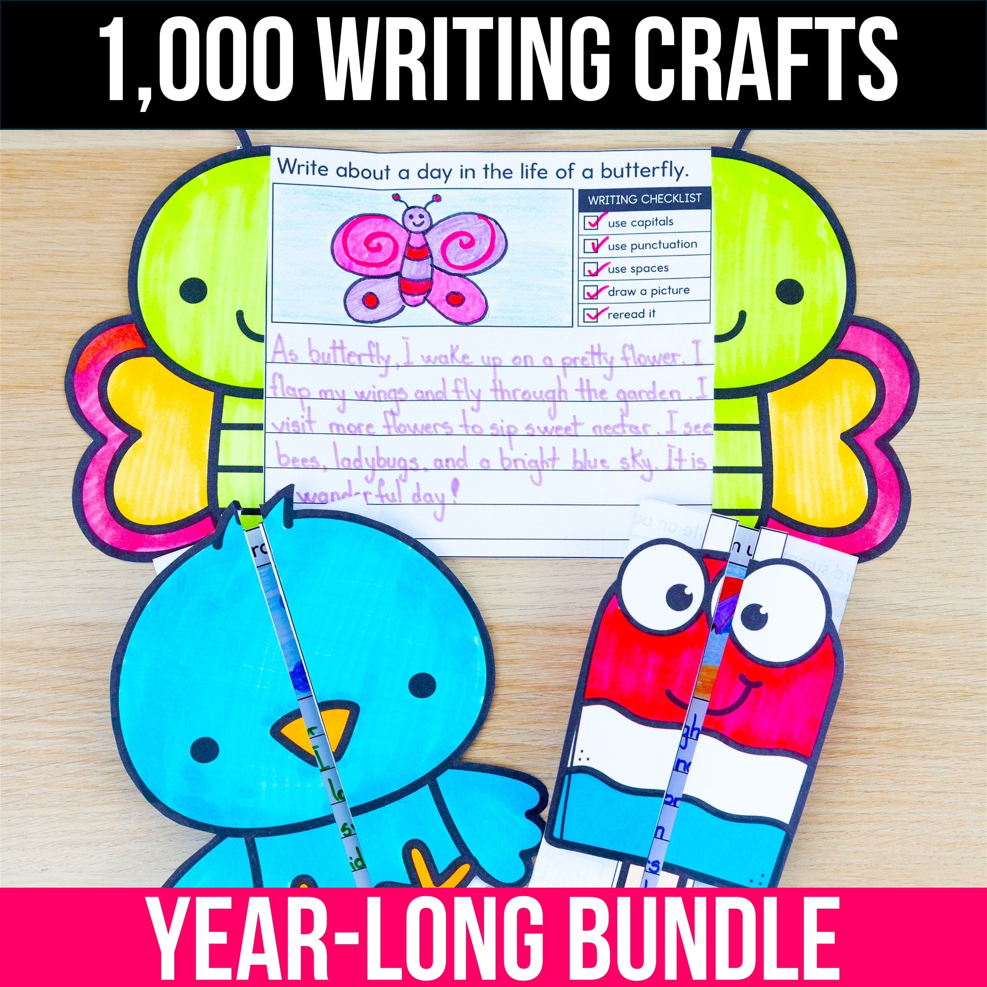 1,000 Writing Crafts + Prompts YEAR-LONG BUNDLE