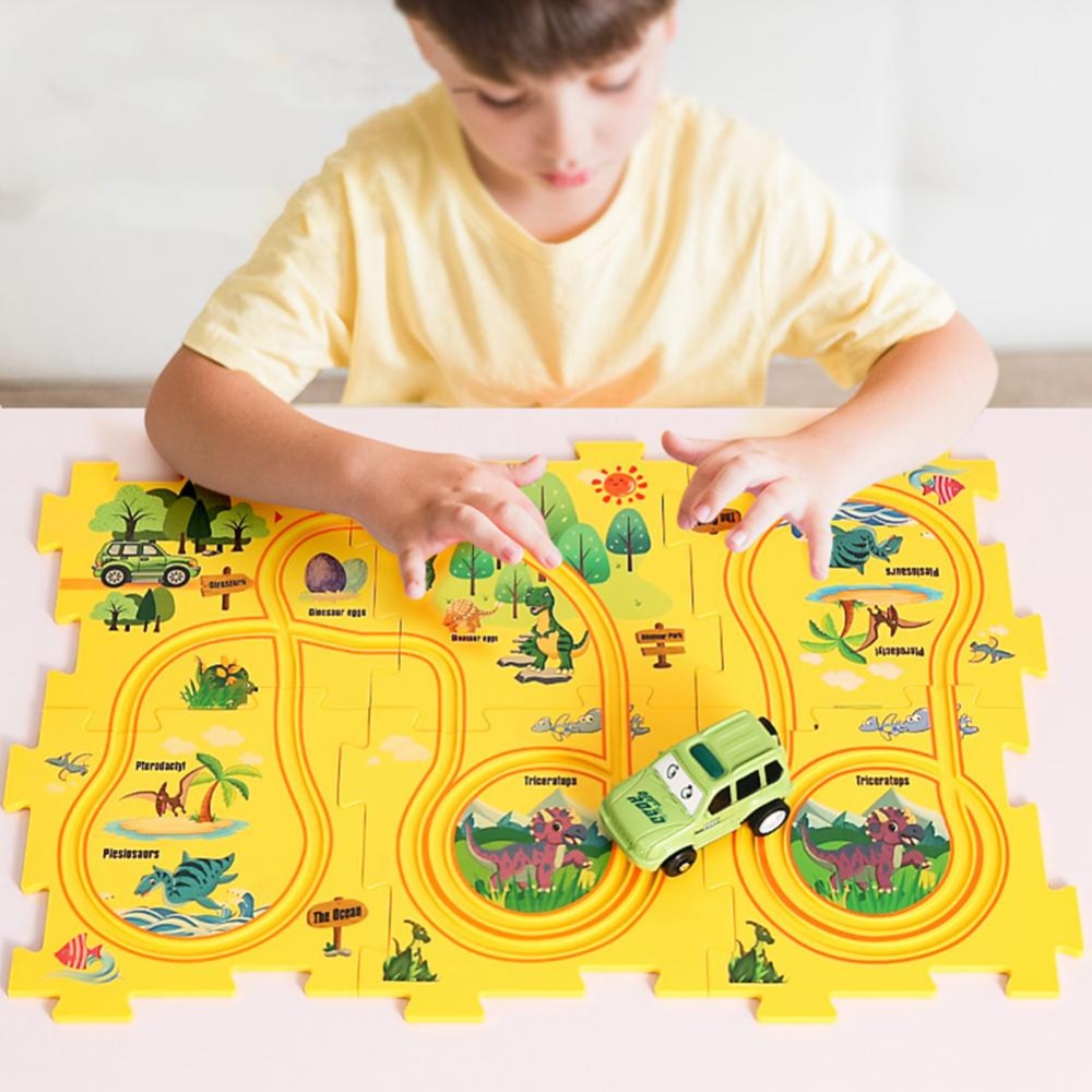 Ensemble de pistes d'aventure et de puzzle