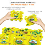 Ensemble de pistes d'aventure et de puzzle