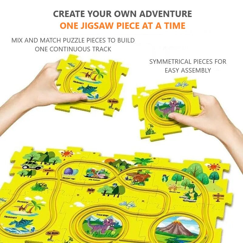 Ensemble de pistes d'aventure et de puzzle