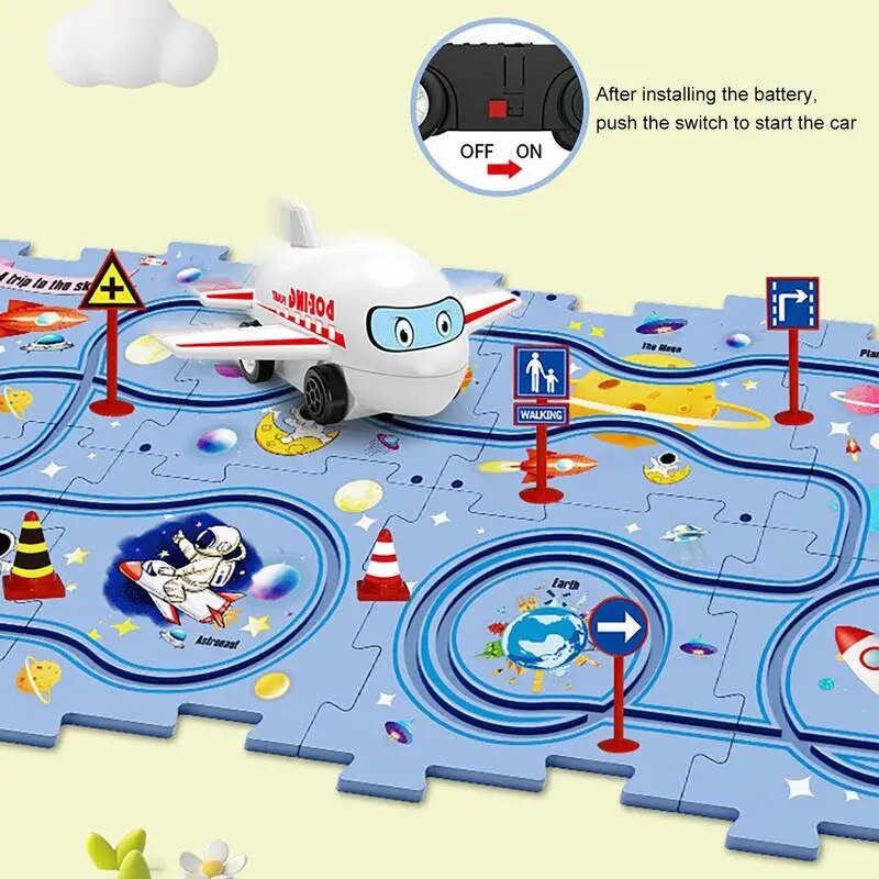 Ensemble de pistes d'aventure et de puzzle