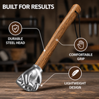 TitanGrip™ Fist-Shaped Hammer with Wooden Handle — Smash Every Task Without Fatigue or Frustration