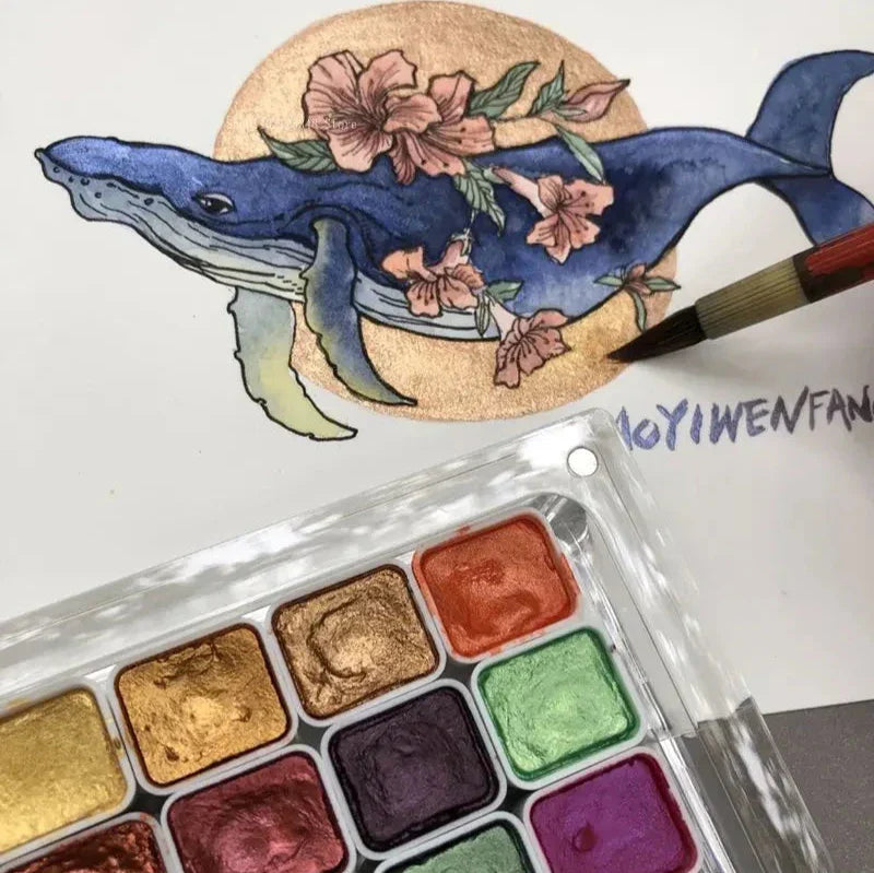 GlowMax™ Watercolor Painting Set