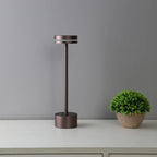 USB oplaadbare tafellamp Touch schakelaar aluminium licht drie kleuren dimmen slaapkamer nachtkastje licht 