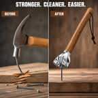 TitanGrip™ Fist-Shaped Hammer with Wooden Handle — Smash Every Task Without Fatigue or Frustration