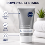 VeloDerm™ Hair Removal Cream — Zap Thick Hair Instantly for Baby-Soft, Irritation-Free Skin