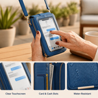 Velevra™ Touchscreen Crossbody Wallet — Stay Effortlessly Connected and Secure Wherever Life Moves You