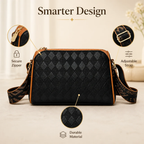 LumaLuxe™ 3-Layer Diamond Bag — Command Attention with Effortless Style and Perfect Organization