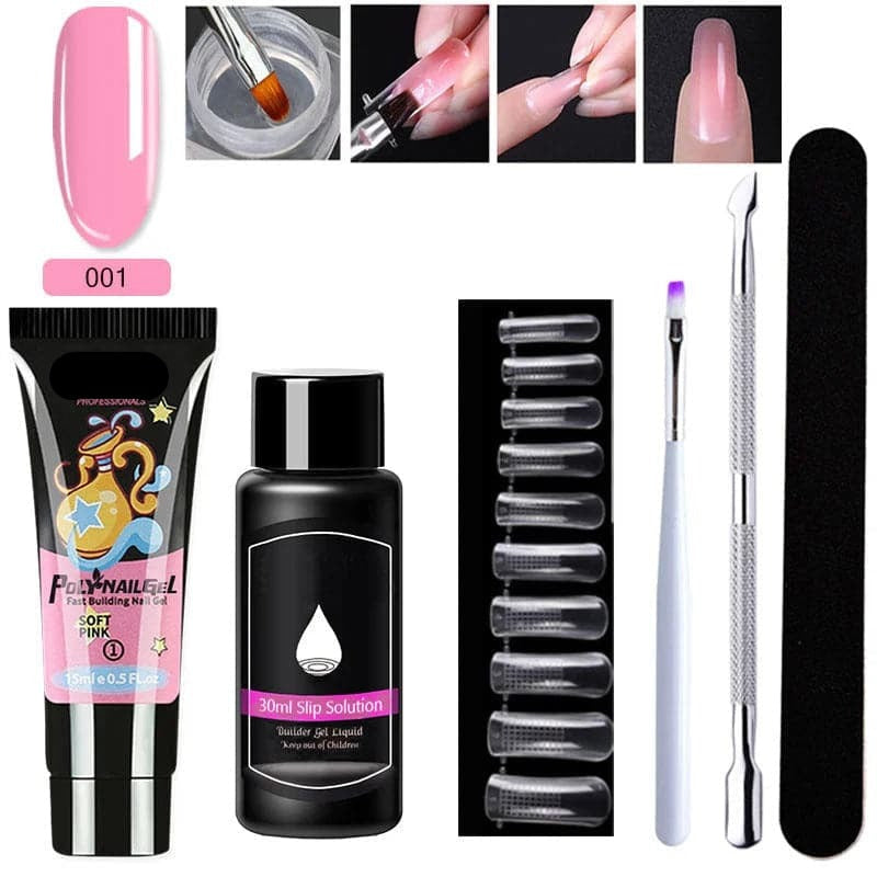 LustraVibe™ Nail Art 7-Piece Set — Salon-Quality Nails That Shine, Flex, and Protect Your Natural Beauty for Weeks