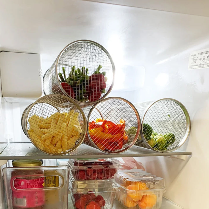 IronGlide™ 360 BBQ Basket — Spin Every Bite to Juicy, Hassle-Free Perfection (2packs)