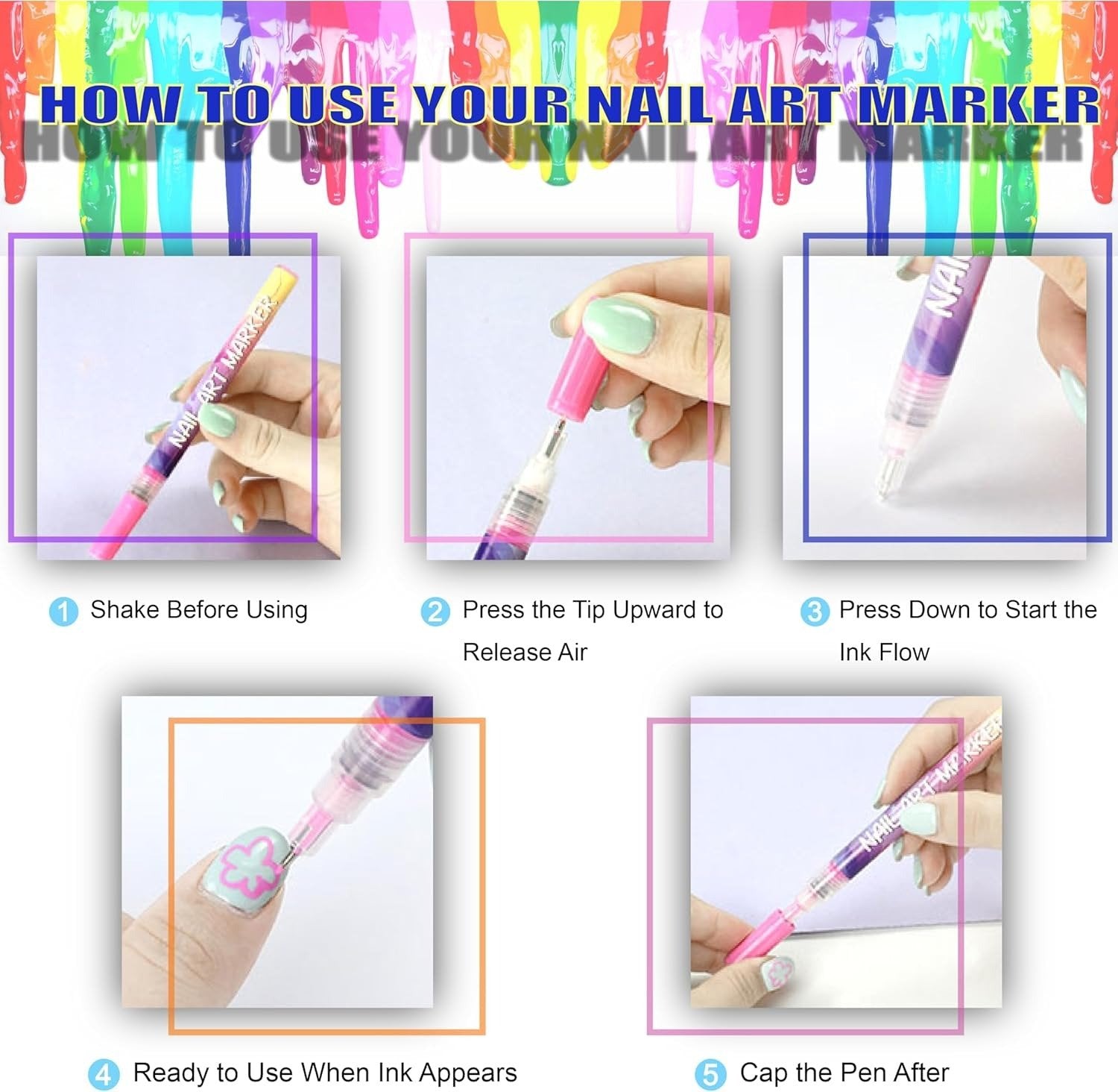 LumaFizz™ 12-Color Nail Art Pen Set — Ignite Bold, Head-Turning Nails That Showcase Your True Style