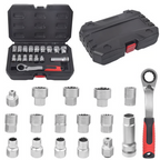 Rigidor™ 17-Piece Through-Socket Set — Conquer Tight Spaces and Crush Tough Repairs Without Struggle