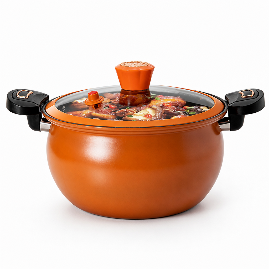 VitaliCore™ 8L Enamel Soup Pot — Unlock Flavor-Filled Feasts in Record Time
