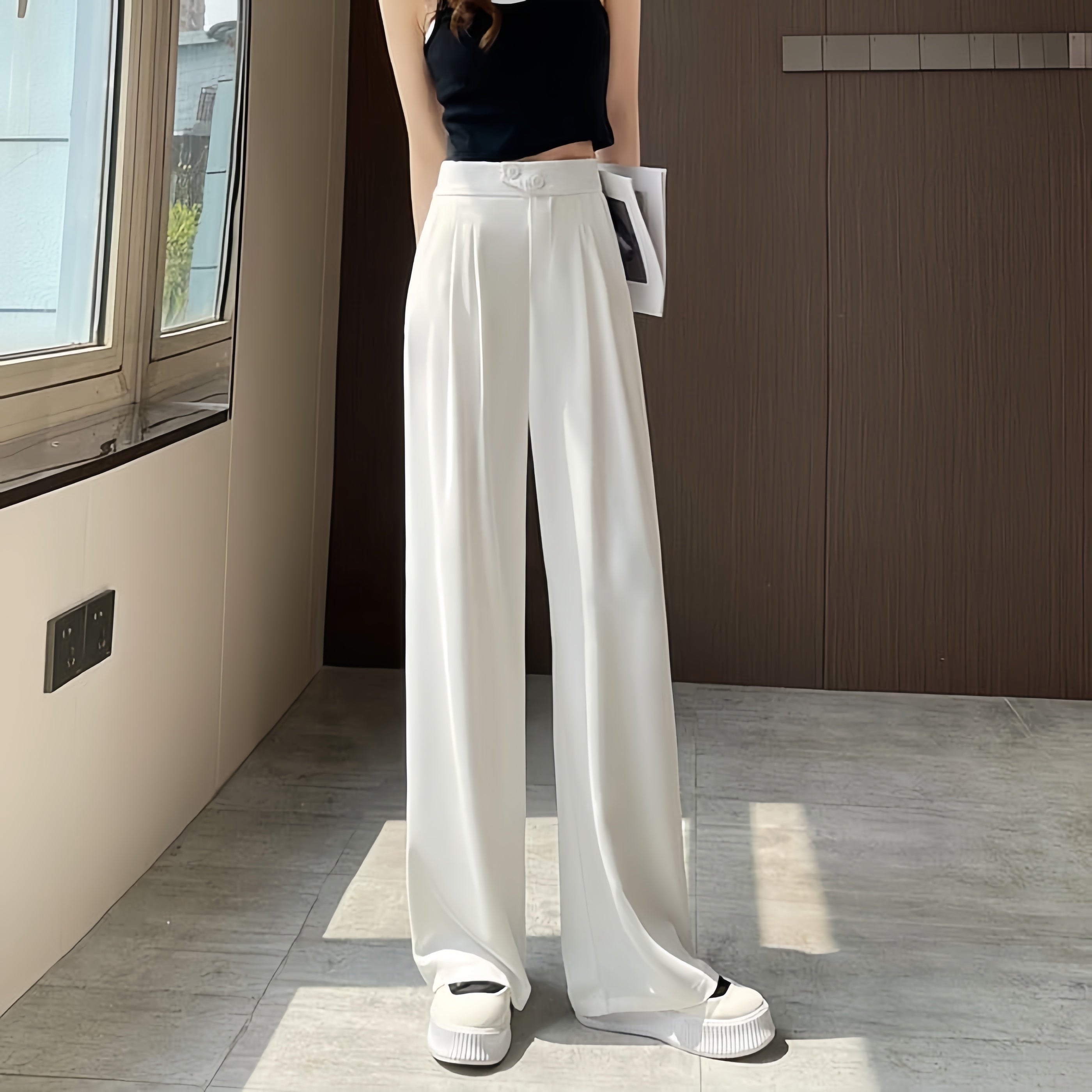 LuminaCurve™ Wide Leg Pants — Sculpt Your Silhouette with Weightless Comfort Every Step