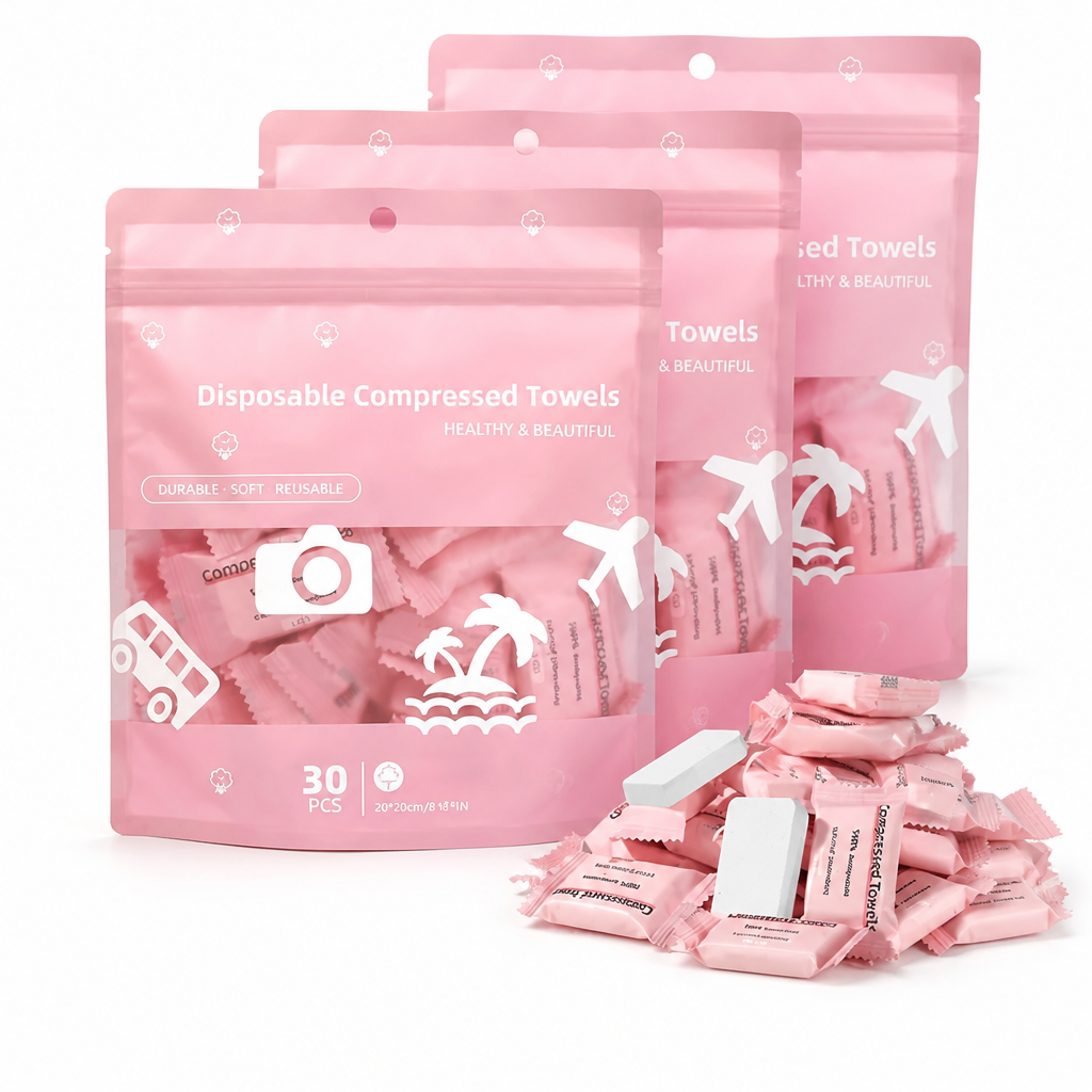 PureMist™ Compressed Cotton Towels — Instant Freshness and Silky Softness Wherever You Go